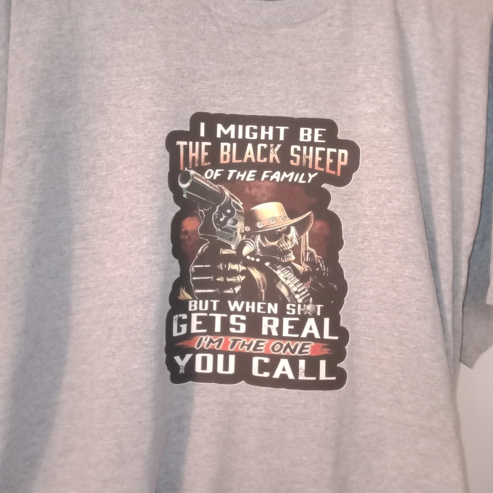 I might be the black sheep unisex tee-shirts